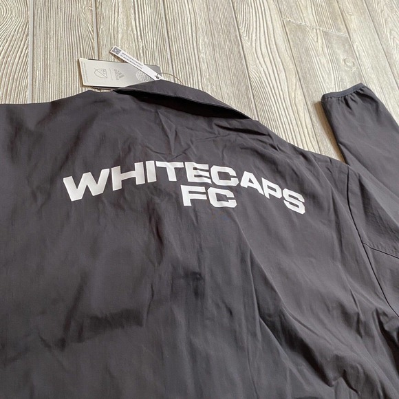 Adidas Vancouver Whitecaps FC Full Snap ATM Jacket Mens XL Gray Lined NWT MLS - Picture 11 of 16